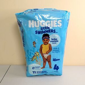 Huggies Little Swimmers Disposable Swim Pants Size 4, 11 Ct, Blue
